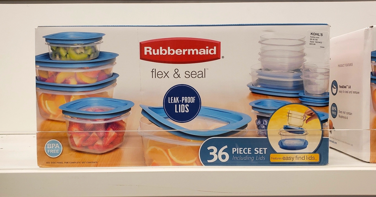 Rubbermaid 36 Piece Flex & Seal Storage Set $19.99 (Reg. $50) at