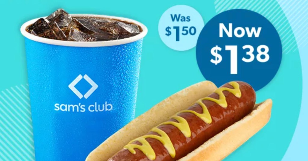 Sam's Club Hot Dog Combo advertisement