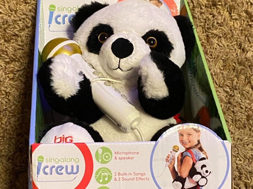 Sing along crew panda toy