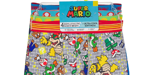 Boys Character Underwear Multi-Packs from $7.79 on Amazon | Super Mario, Minecraft & More