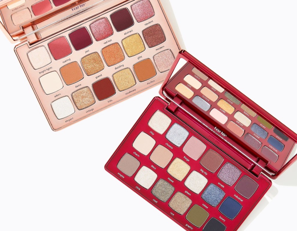 two tarte eyeshadow palettes