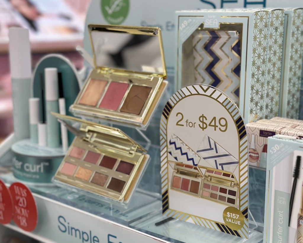 Tarte SEA Modern Mosaic Palette Wardrobe on display at store