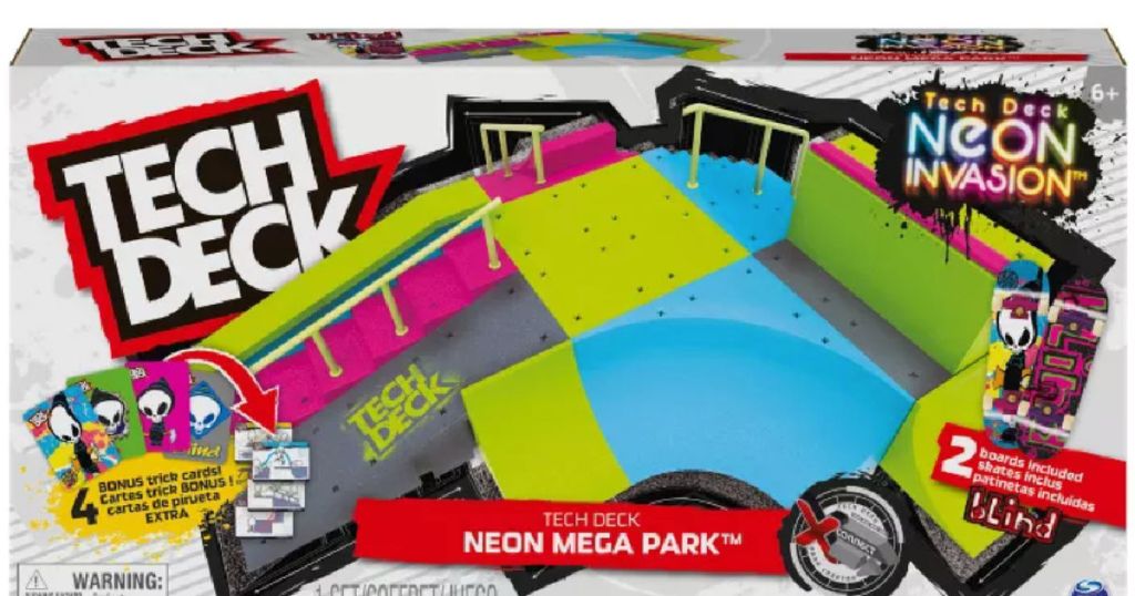 neon and gray track building set