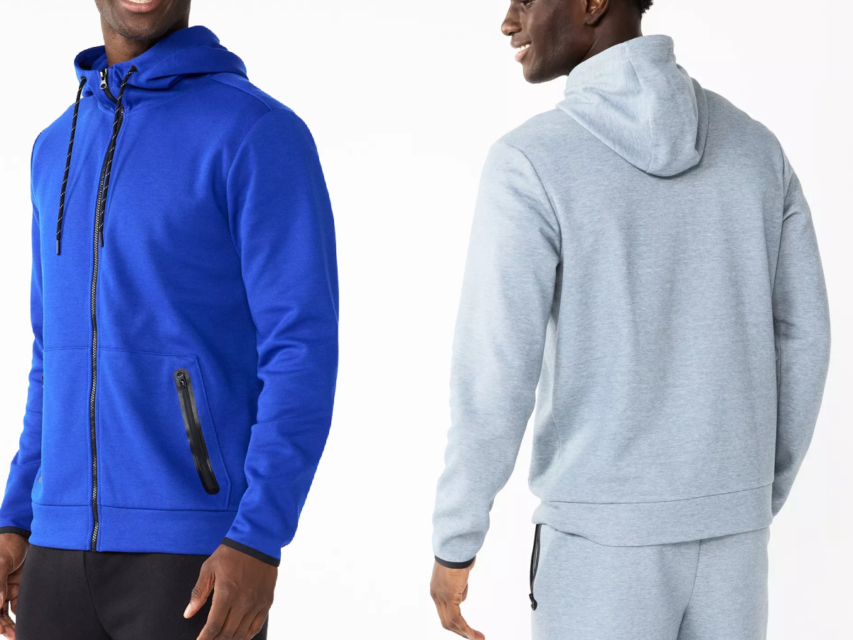 Tek Gear hoodie navy/royal blue ultra-soft fleece