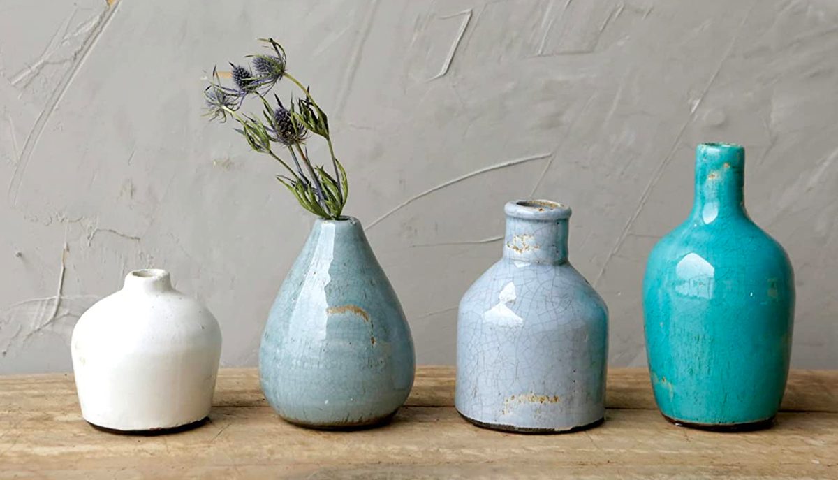 Creative Co-Op Terracotta Vases