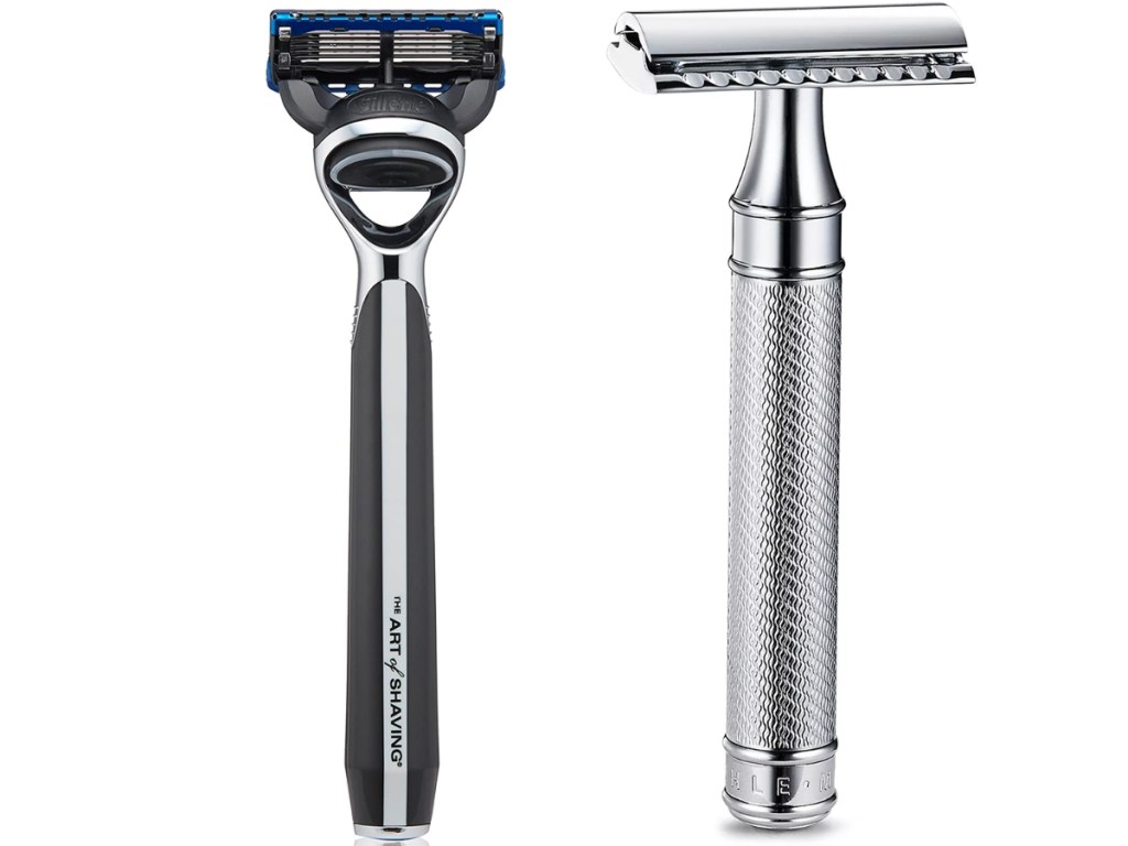 the art of shaving men's the morris and the safety razors