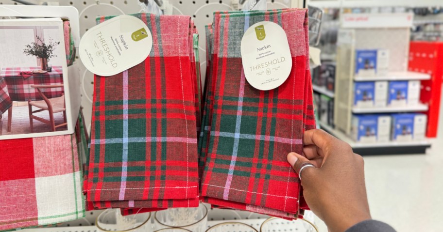 plaid Threshold Napkins