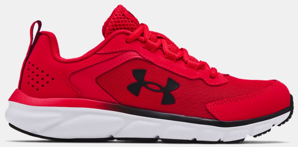 red under armour running shoe