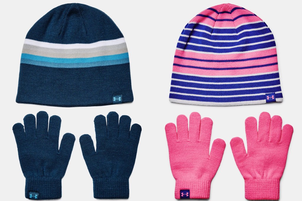 under armour beanie and glove sets