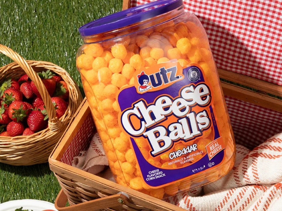 HUGE Utz Cheese Balls Barrel Only $7 Shipped on Amazon