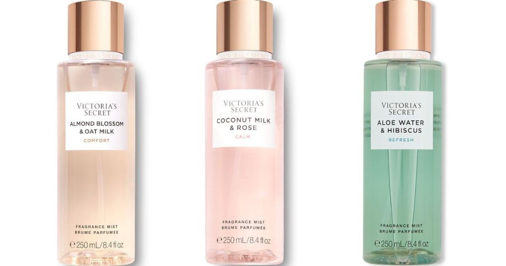 Three bottles of Victoria's Secret Body Mist