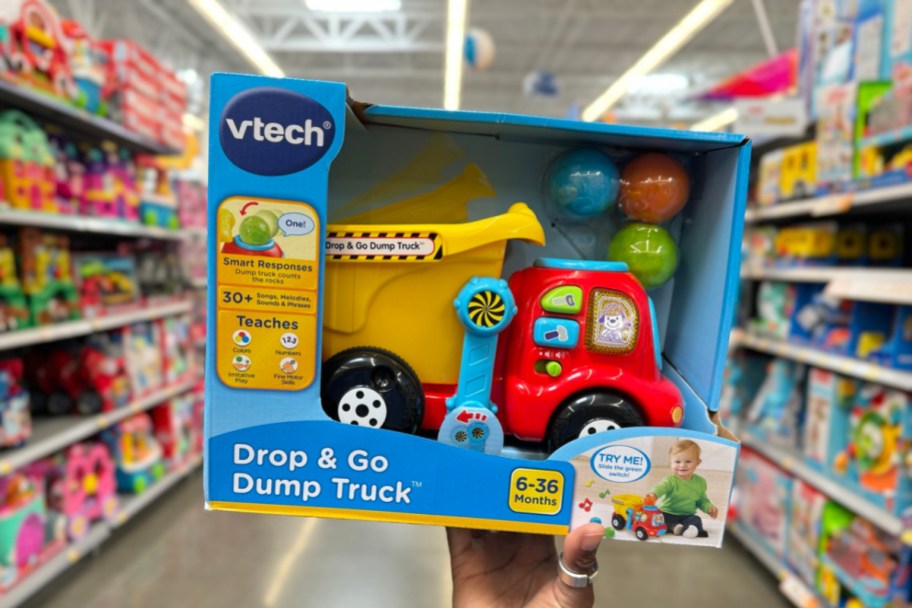 VTech Drop and Go Dump Truck in package