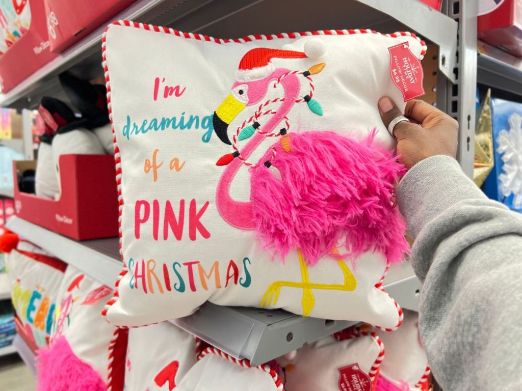 Walmart Christmas Pillows Flamingo
