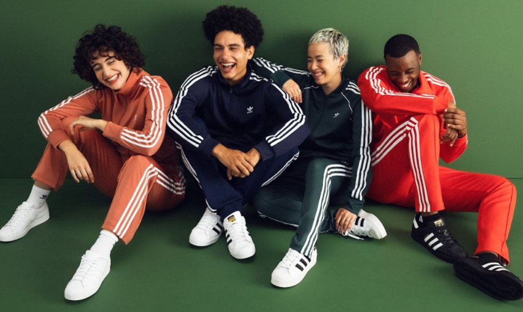 people wearing adidas clothes