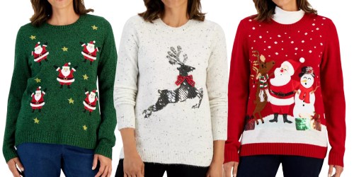 Macy’s Holiday Sweaters Just $14.99 (Regularly $50) – 15 Designs for All Your Holiday Parties