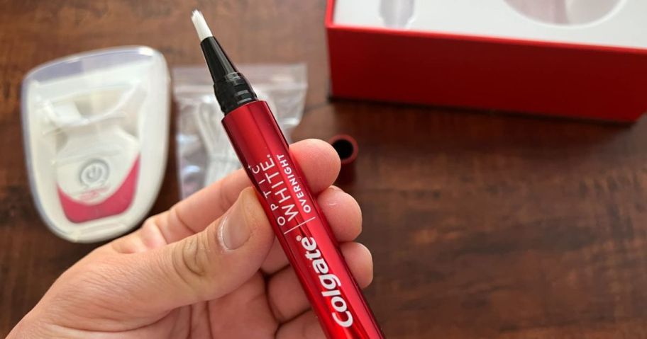 colgate optice white pro series whitening kit pen and LED