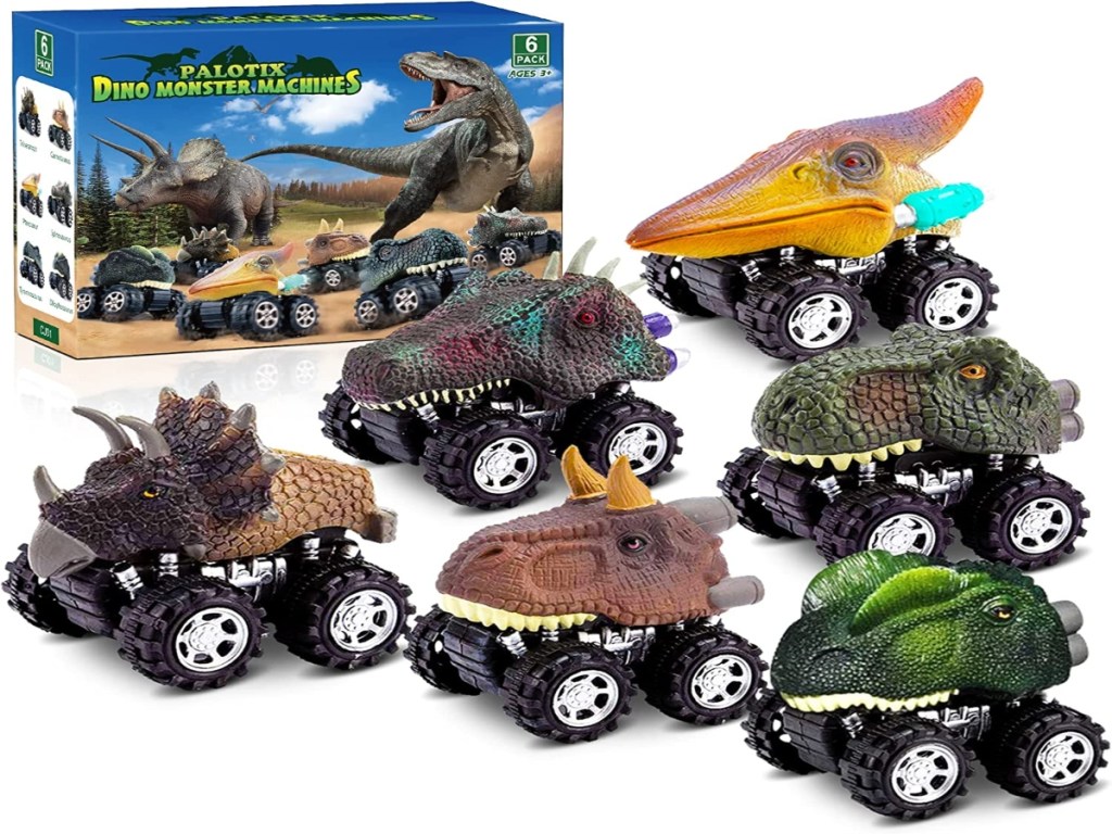 Dinosaur toys cars