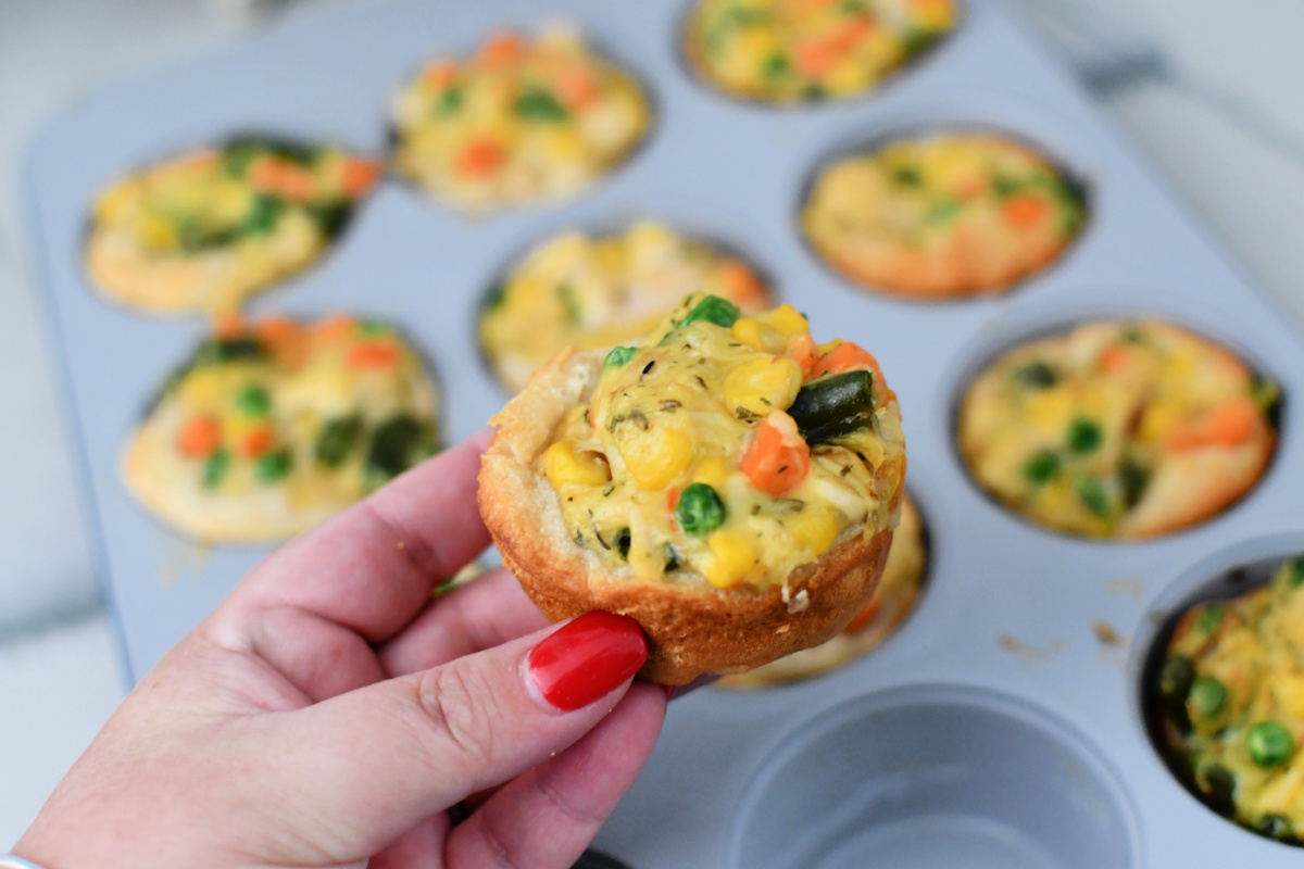 Bake Mini Chicken Pot Pies Using Just 4 Ingredients! | Hip2Save