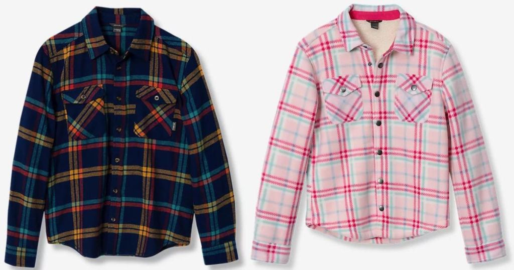 kids flannel shirt and shacket