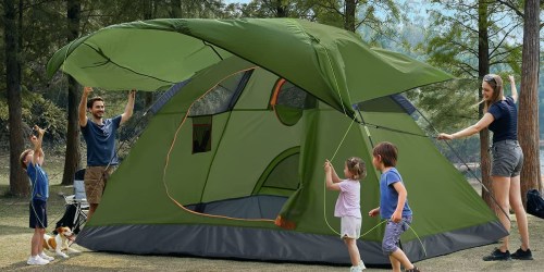 Ciays Family Camping Tent Only $35 Shipped on Amazon (Reg. $64) | Includes Removable Rainfly & Carry Bag