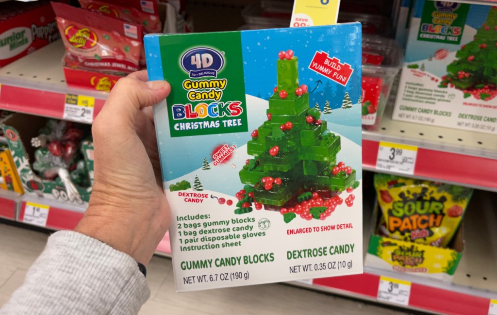 gummy candy blocks tree