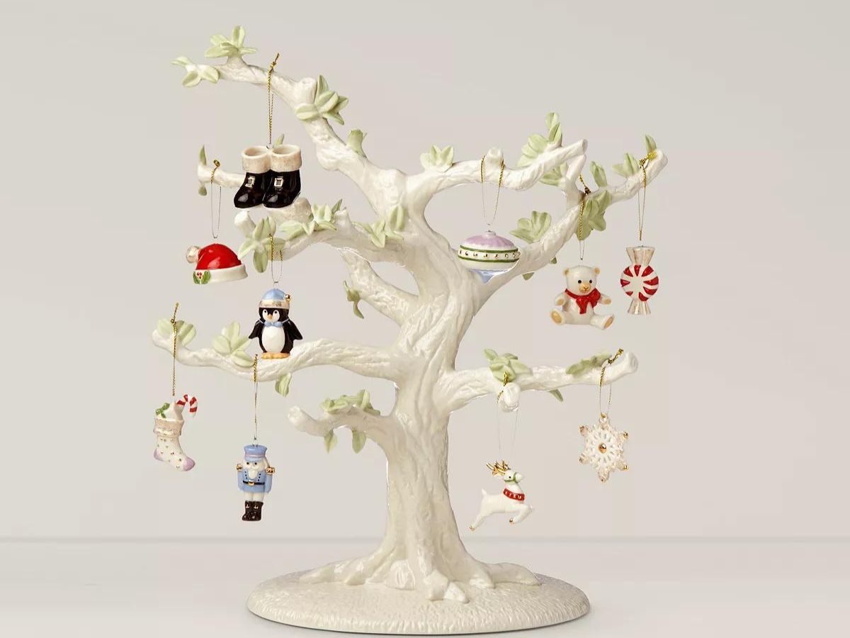 Coleccionable 10 Unidades Adornos Navideños Lenox Christmas Memories -  Porcelana, 10 Piezas, 1.5 Pulgadas Decoración árbol Clásica, image size:1200x900