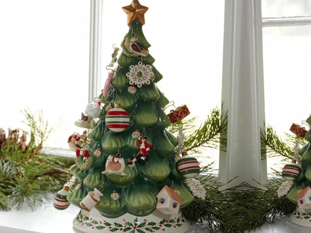 Lenox Treasured Traditions Days of Christmas Tree and Ornament 12-Piece Set