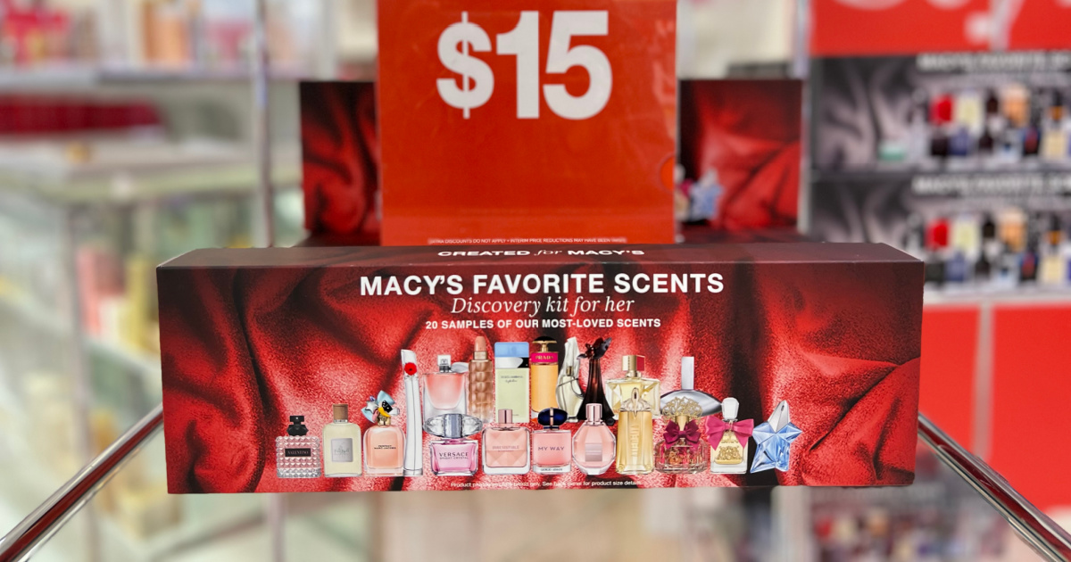 Macy’s Perfume & Cologne 20-Piece Fragrance Gift Sets Only $15 (Regularly $25)