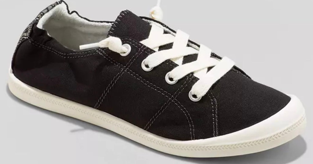 black and white mad love sneakers