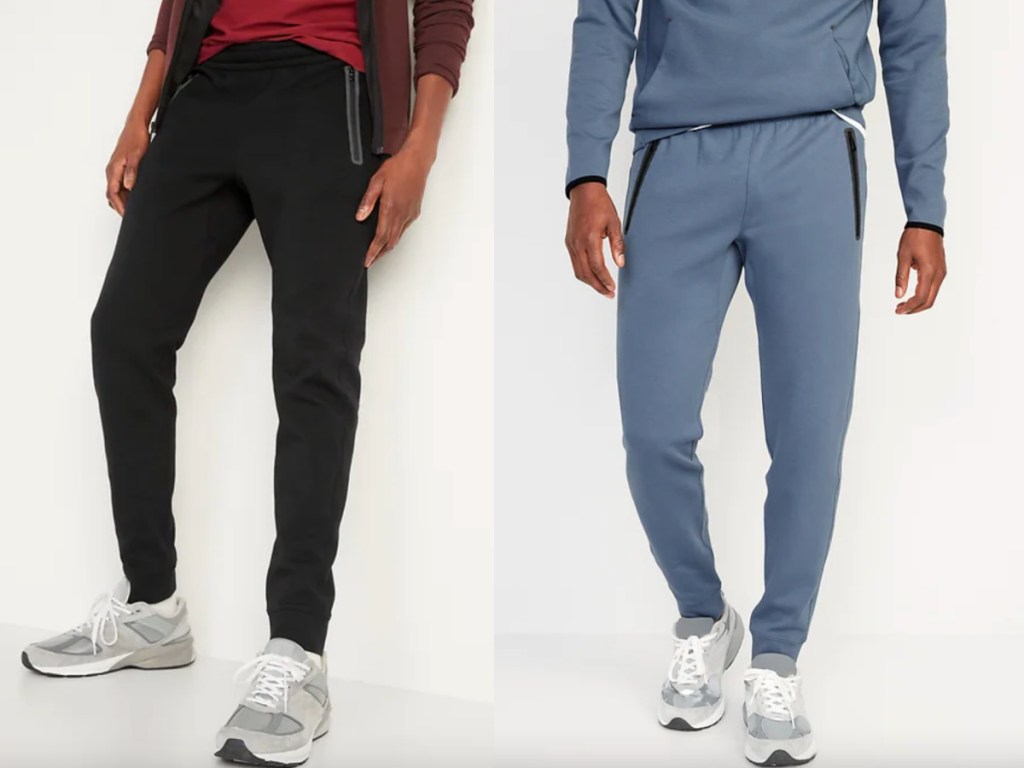 black and blue old navy joggers