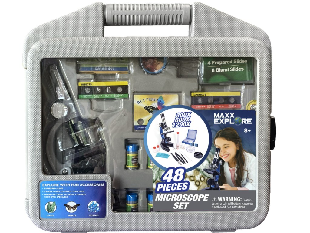 Maxx Explore 48-Piece Kids Microscope Set JUST $30 on Walmart | Unique ...