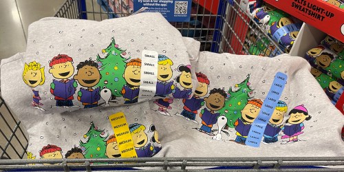 Peanuts Light-Up Christmas Sweatshirts for the Whole Family from $12.98 on Sam’sClub.com