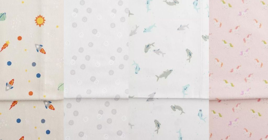 sheets in various patterns