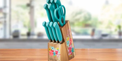 Pioneer Woman 11-Piece Knives Block Set Only $29.97 on Walmart.com (Reg. $49) | Available in 4 Colors