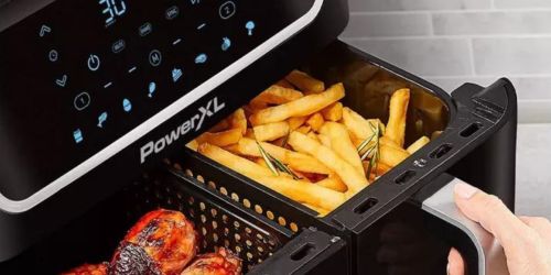 PowerXL 10-Quart Dual Basket Air Fryer Just $64.99 Shipped for New QVC Customers (Regularly $200)