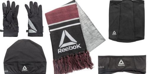 Reebok Cold Weather Accessories 5-Piece Sets Just $9.99 | Scarves, Gloves, Beanies, & More