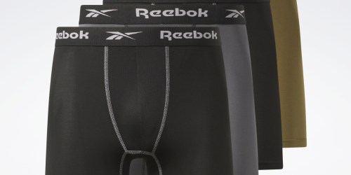 Reebok Men’s Performance Boxer Briefs 4-Pack Only $14.99 Shipped on Woot.com (Regularly $40)