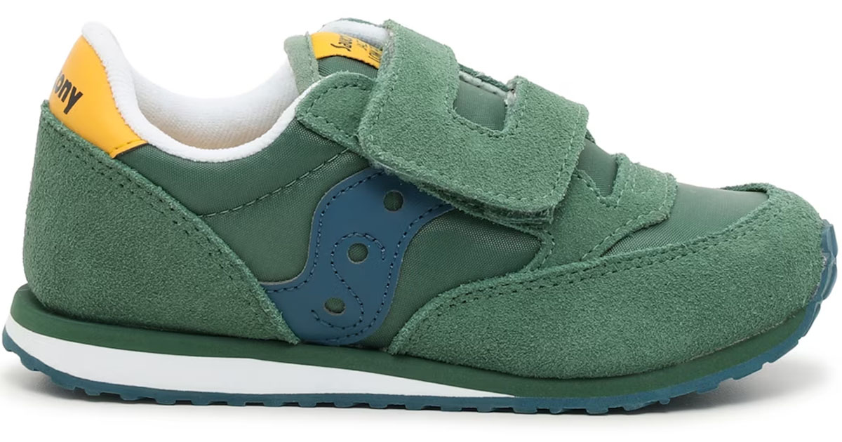 green kids saucony shoes