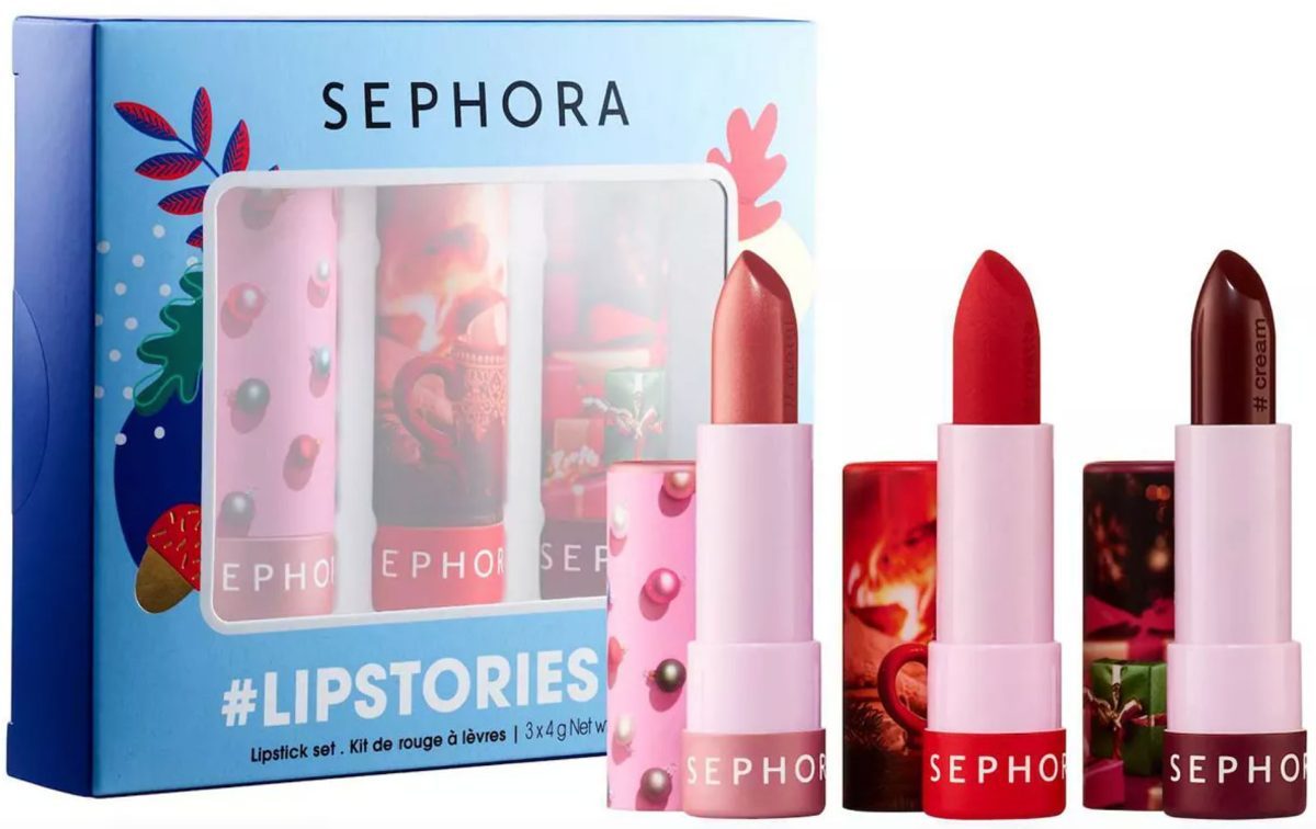 three sephora lipsticks