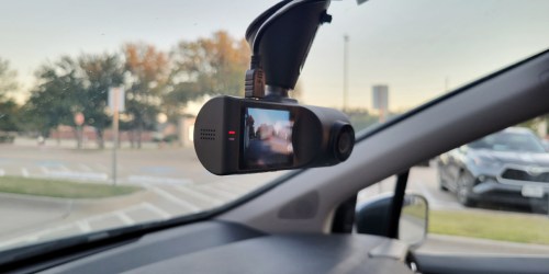 Dual Dash Cam w/ Bluetooth & GPS Just $68 Shipped | Great for Teen Drivers & Rideshare