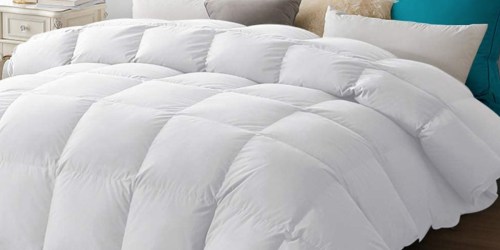 50% Off Luxury Goose Down Duvet Inserts on Amazon + FREE Shipping (Made w/ Real Egyptian Cotton)