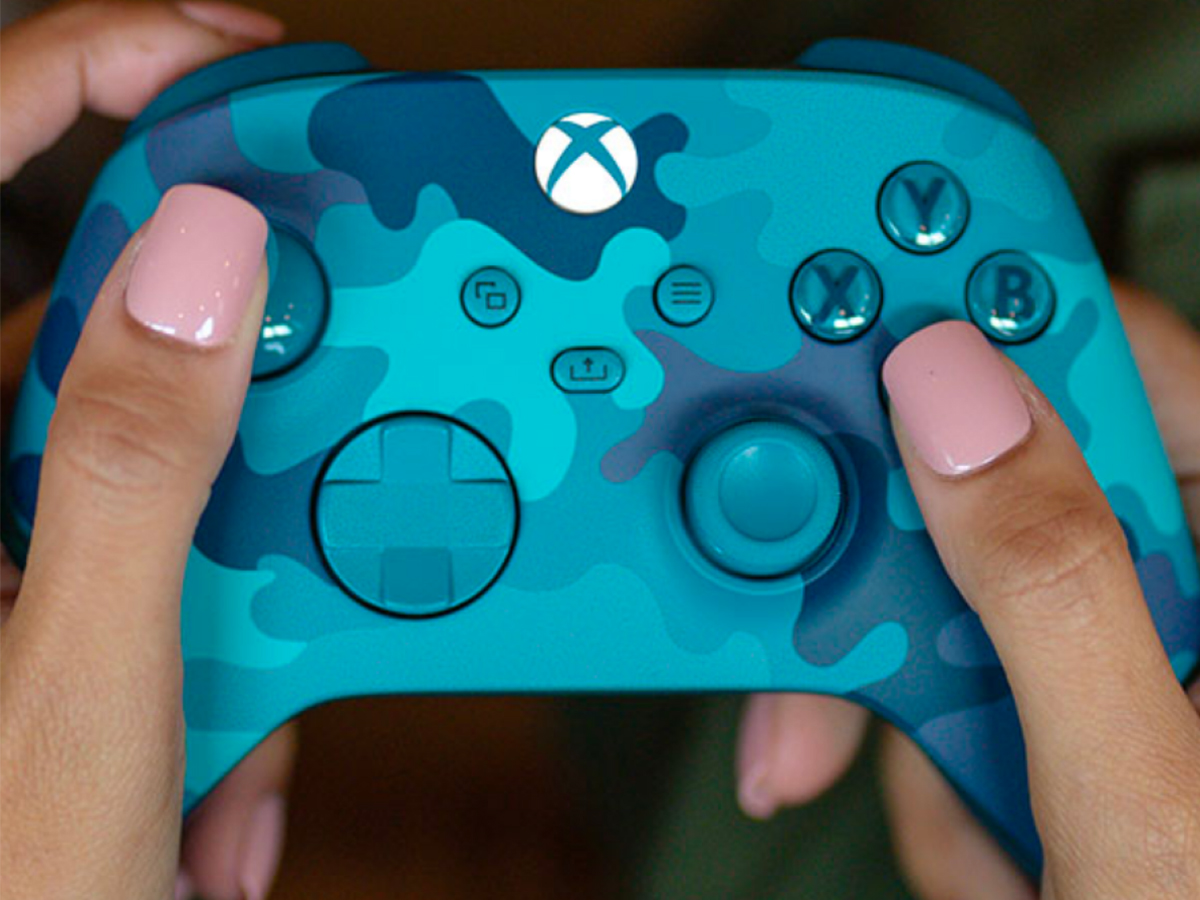 mineral blue xbox controller