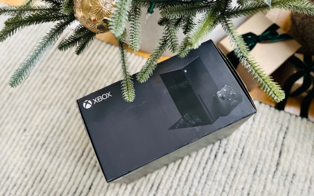 xbox under christmas tree