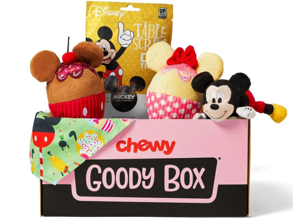 Chewy Goody Box Disney Mickey Mouse & Minnie Mouse Box Small