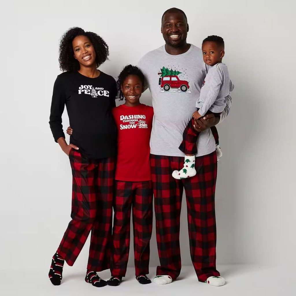 Checks & Trucks Buffalo Matching Family Pajamas