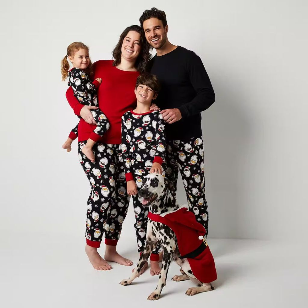 Santa's Helpers Matching Family Pajamas 