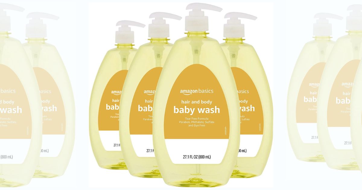 Amazon Basics TearFree Baby Hair & Body Wash 4Pack Only 12 Shipped
