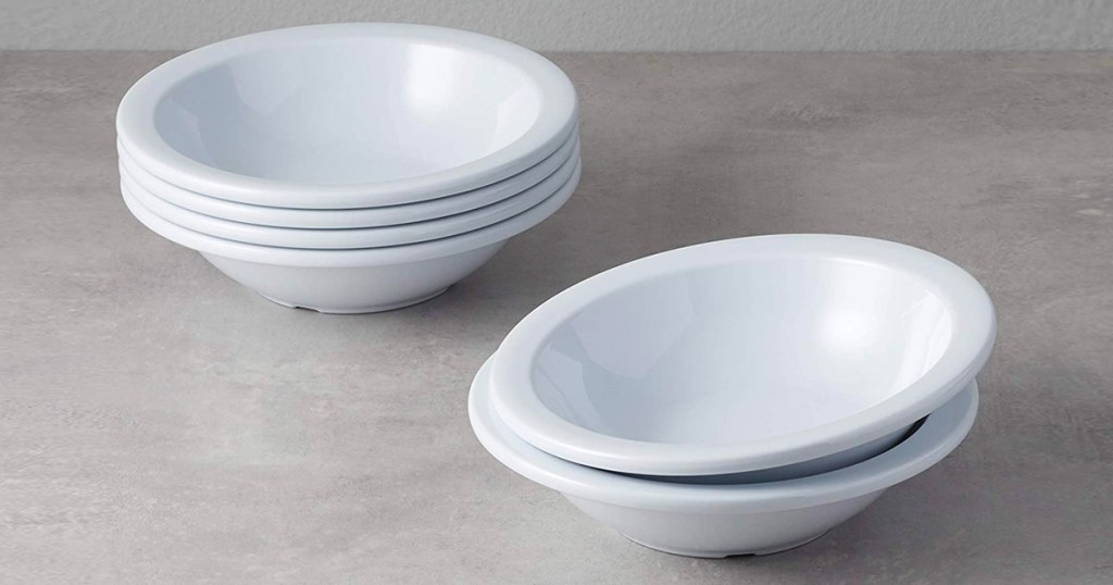 Amazon Commercial White Melamine Bowls