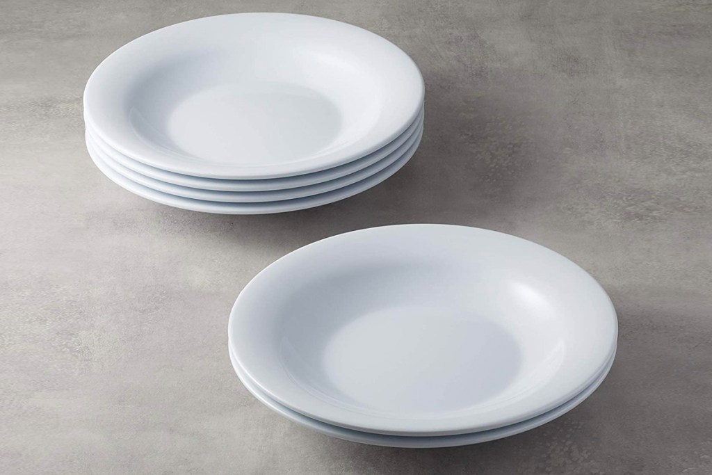 Amazon Commercial White Melamine Bowls