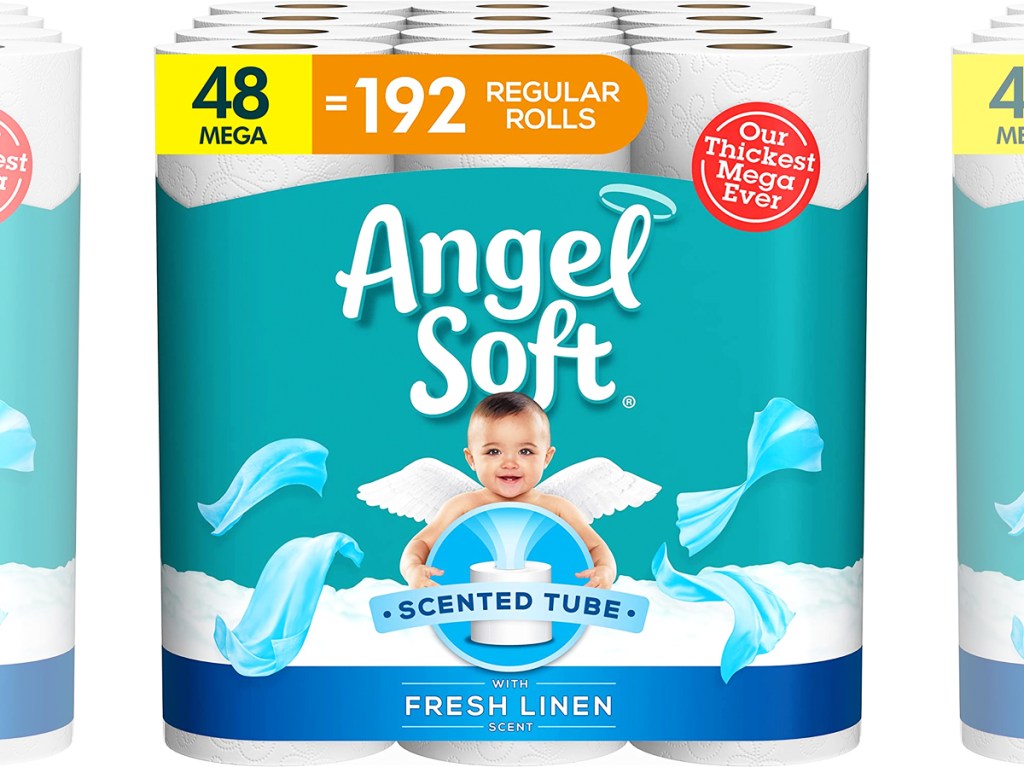 Angel Soft Toilet Paper 48-Count Mega Rolls Only $28 Shipped on Amazon | Hip2Save